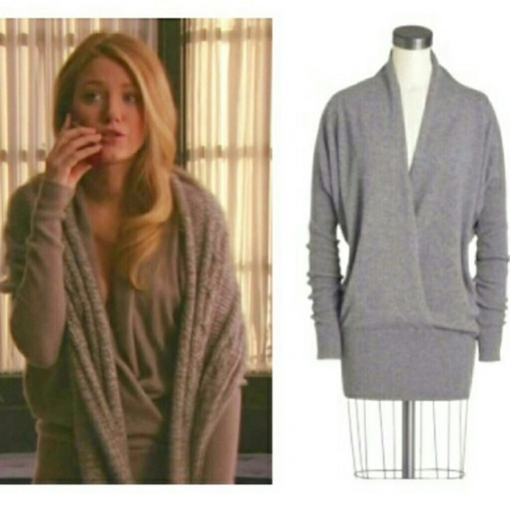 Vince Cashmere Wrap Sweater - ASO Gossip Girl
